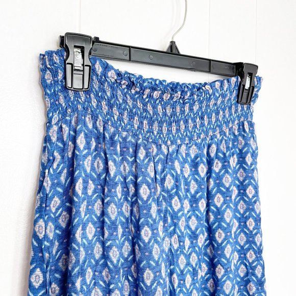 NEW Forever 21 Blue Pattern Harem Pants Size Large - Picture 2 of 6